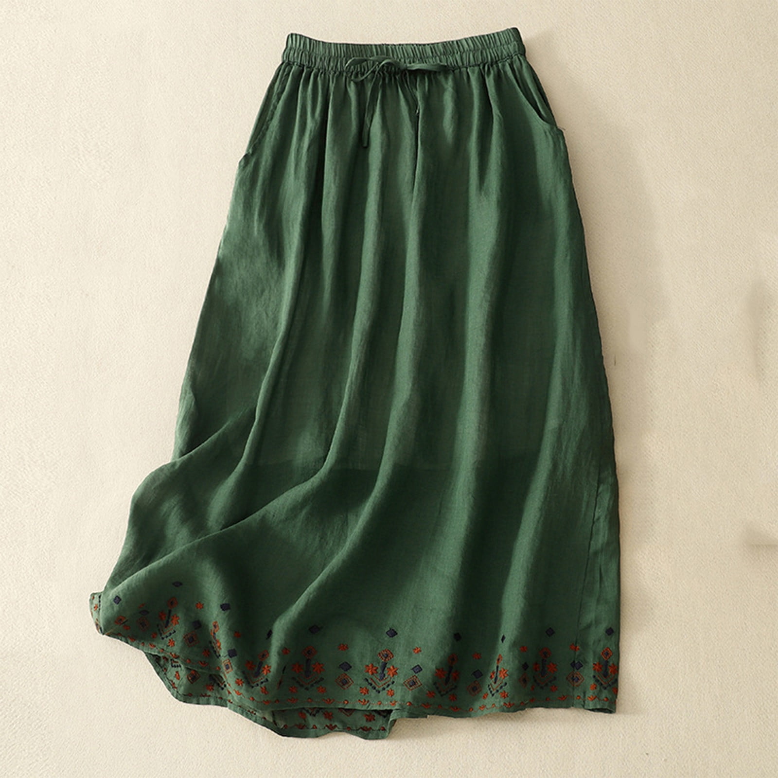 Spring Tango Cotton Linen Skirt