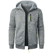 NoeCare Zip Hoodie Mens Fleece Lined SweatJackets Casual Lightweight Outwear Sports Hooded Jackets with Hood Fashion 2024