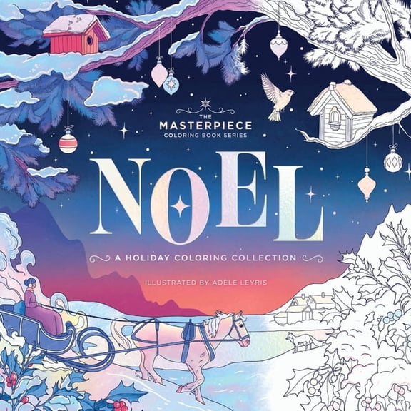 Noel: A Holiday Coloring Collection, (Paperback)