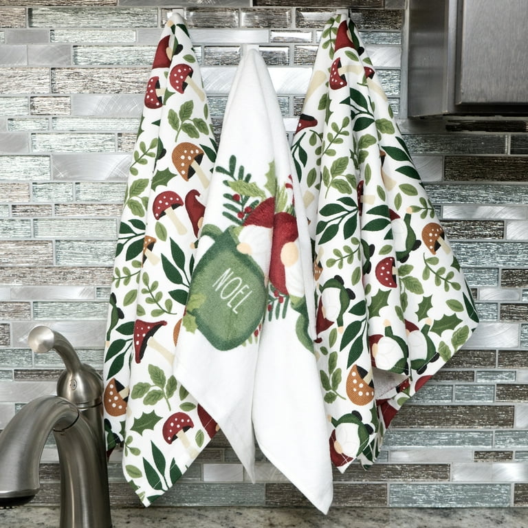 Noel Gnome Kitchen Towel Set 3 Pack
