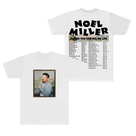 Noel Miller 2025 Tour Dates T-Shirts Crewneck Tops Summer Unisex Fashion Short Sleeve Tee