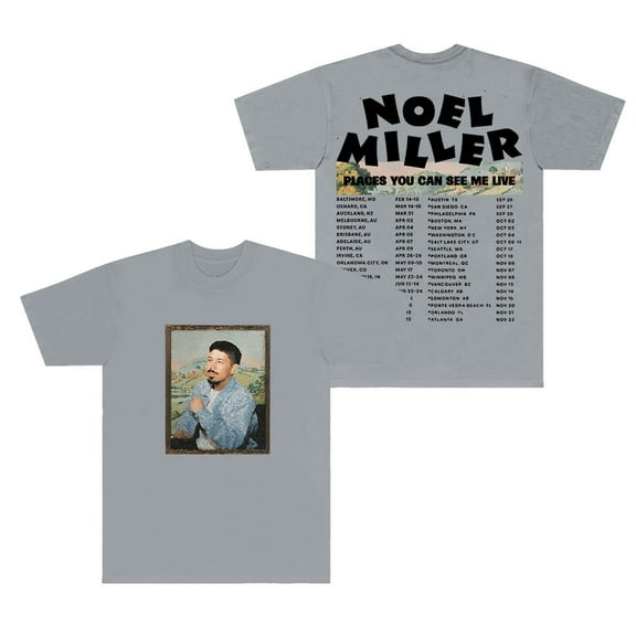 Noel Miller 2025 Tour Dates T-Shirts Crewneck Tops Summer Unisex Fashion Short Sleeve Tee