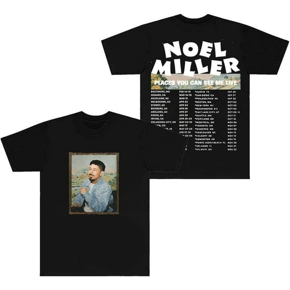 Noel Miller 2025 Tour Merch Short Sleeve T-shirt Unisex Fashion Crew Neck Top