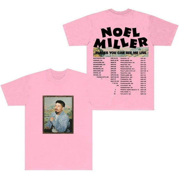 Noel Miller 2025 Tour Merch Short Sleeve T-shirt Unisex Fashion Crew Neck Top