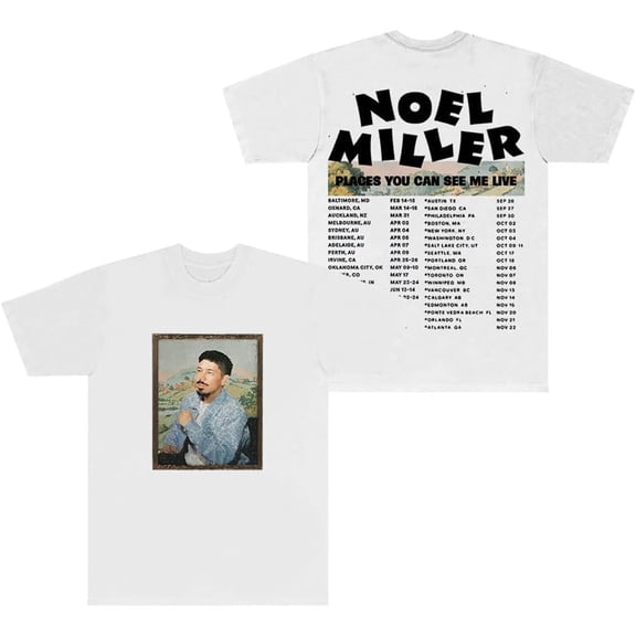Noel Miller 2025 Tour Merch Short Sleeve T-shirt Unisex Fashion Crew Neck Top