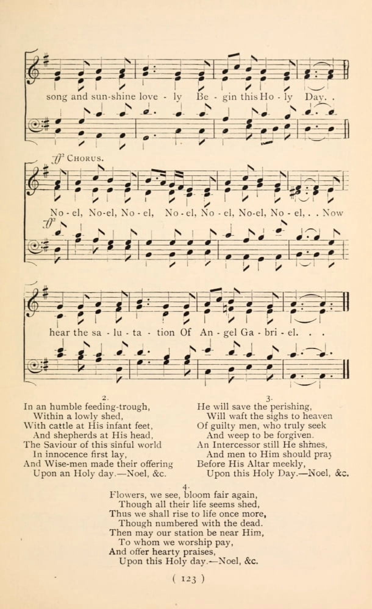 Noel Noel 2 Christmas Carols New & Old 1850 Canvas Art - (24 x 36)