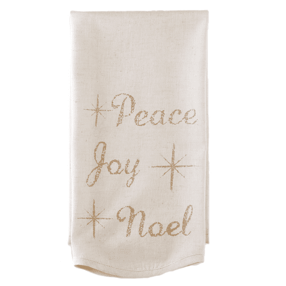 Noel Nostalgia Tea Towel Peace Set of 2 19x28