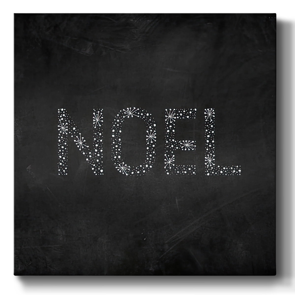 Noel Starburst - Dark Gray- Gallery Wrapped Canvas