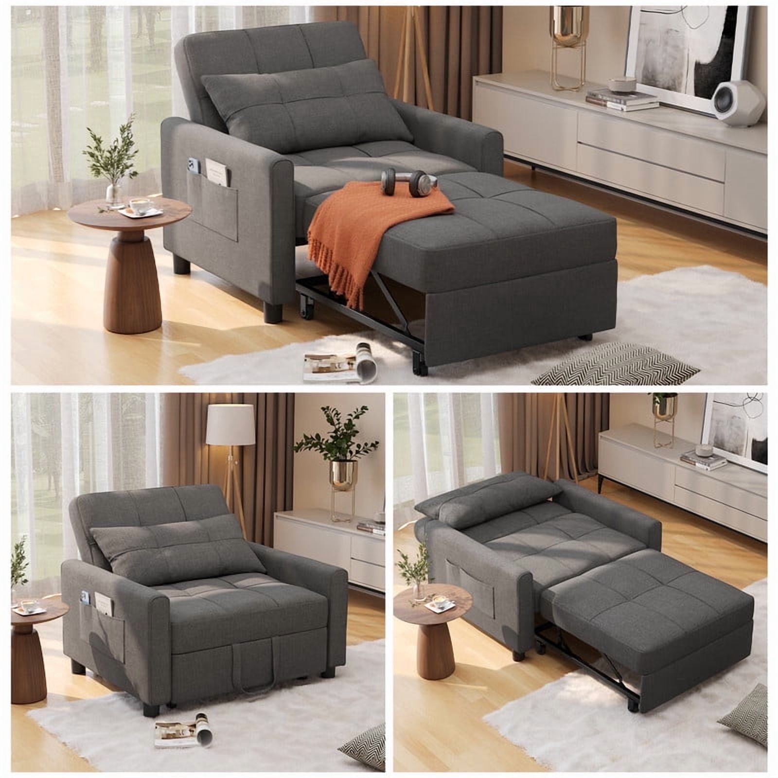 Convertible Chair Bed 3 In 1
