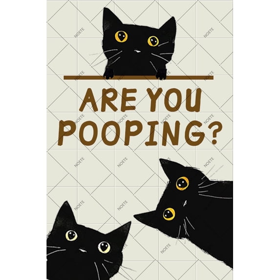 Noete Are You Pooping Tin Sign Vintage 8x12 Inch Funny Bathroom Wall Decor, Retro Restroom Art for Living Room, Toilet & Home Humor Sign