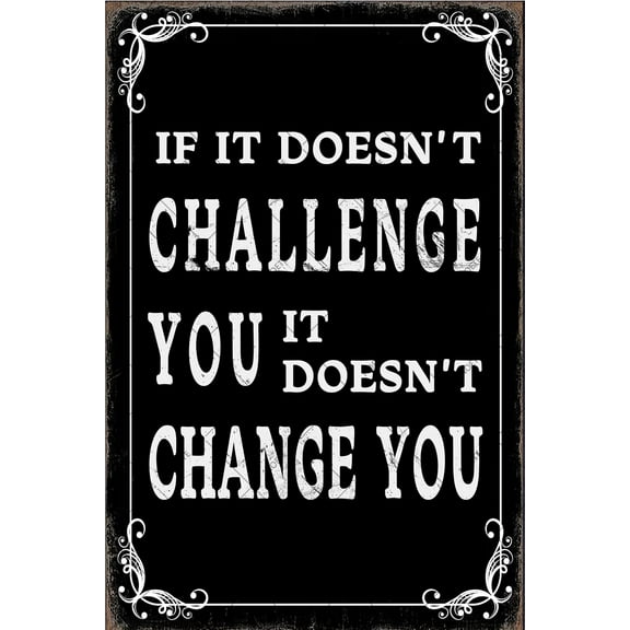 Noete Bedroom Decor Metal Tin Sign 12x16 Inch Inspirational Quotes Posters for Home, Office, Teen Girls & Women Motivational Gifts for Daughter, Classroom & Bathroom Positive Affirmations Decor