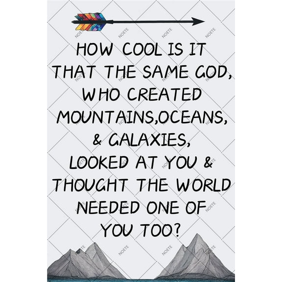 Noete Christian Posters Spiritual Metal Tin Sign 12x16 Inch, Inspirational Sign for Home, Office, Church & Living Room Decor, Uplifting Gift of Faith & Hope