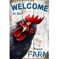 thumbnail image 1 of Noete Funny Farm Chicken Metal Tin Signs 8x12 Inch Vintage Chicken Coop Retro Decor for Country Cottage, Kitchen, Barn & Garden, 1 of 8