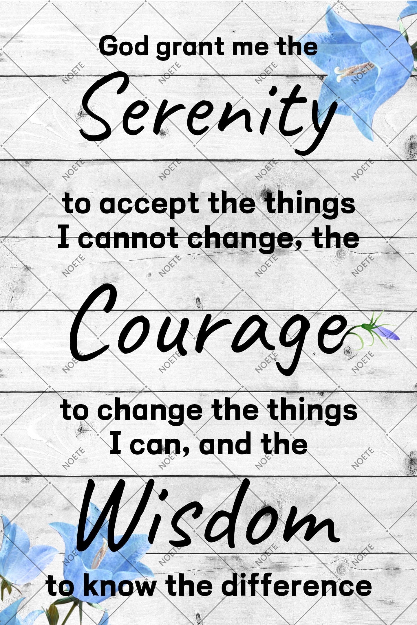 Noete Serenity Prayer Tin Sign Inspirational Christian Wall Art With noete-serenity-prayer-tin-sign-inspirational-christian-wall-art-with