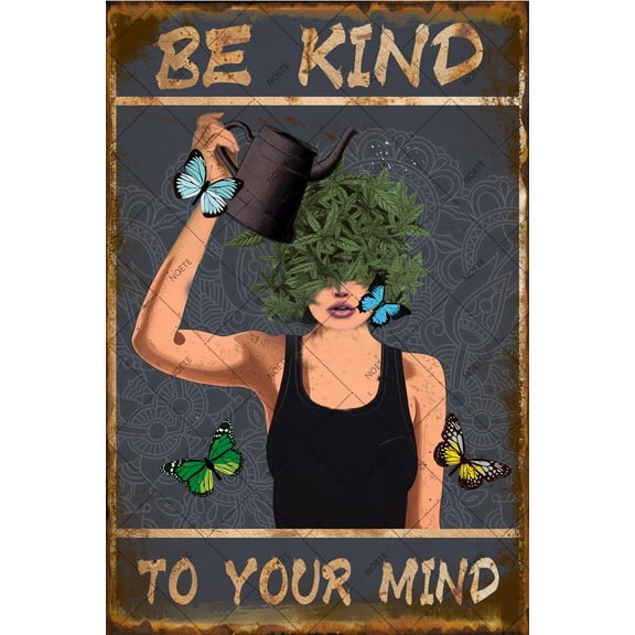 Noete Tin Sign 12x16 Inch Vintage Easter Wall Decor, Primitive Art for Home, Classroom & Stoner Decor, Easy Hang Aluminum Sign