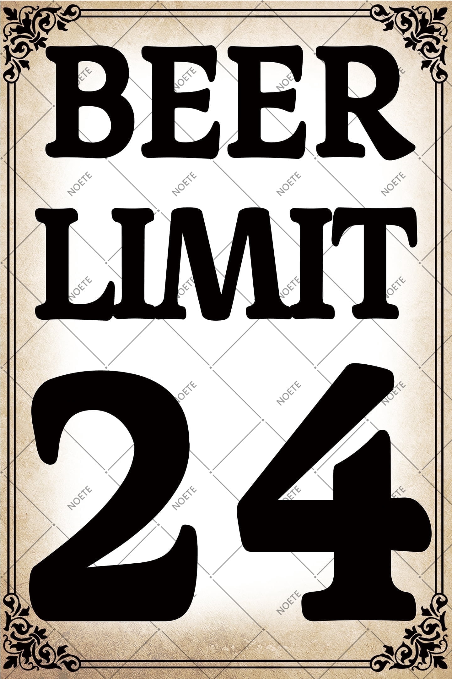Noete Vintage Beer Signs 8x12 Inch Rustic Metal Beer Signs for Man Cave ...