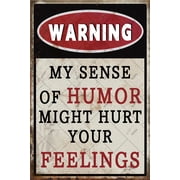 Noete Vintage Funny Metal Tin Sign 8x12 Inch Retro Wall Art for Home, Office & Man Cave Cool Stuff for Your Room Decor with Sarcastic Quotes