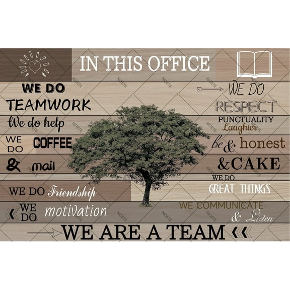 Noete Vintage Office Artwork Primitive Tin Sign 8x12 Inch, Rustic Wall Decor for Home, Classroom or Office, Easter Themed Motivational Art