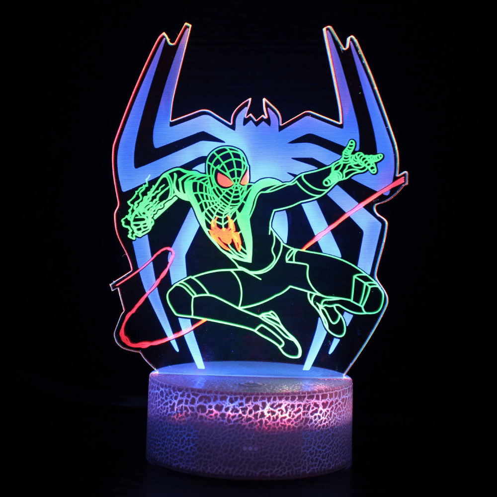 Noetoy 3D Night Light Touch Table Desk Lamp Avenger Super Hero Three