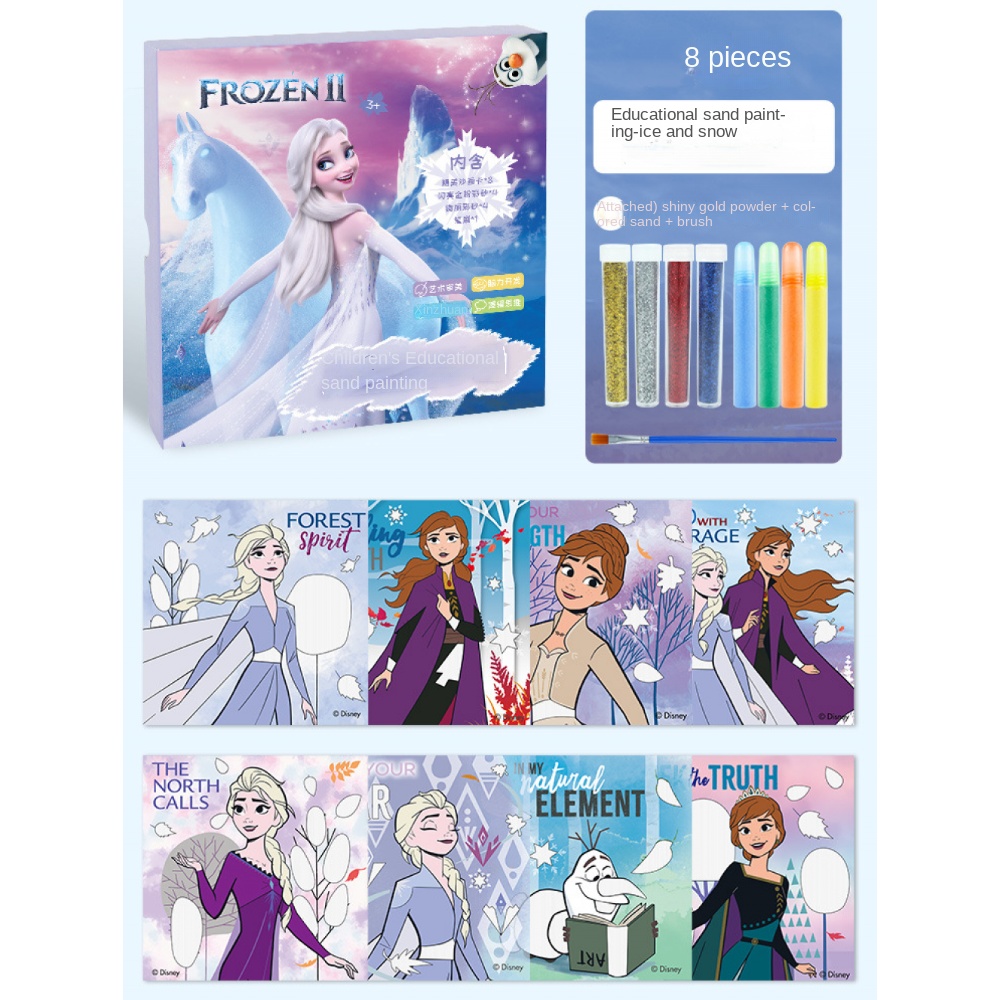 Noetoy Frozen Sand Art PicturesSticker Sand Art SheetsColored Sand Art Pictures for Sand Art