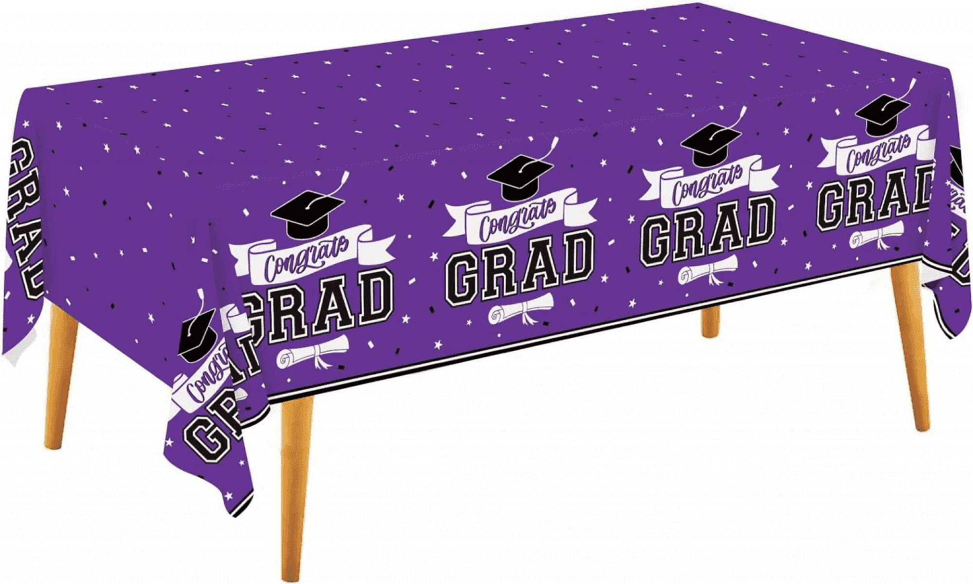 Noetoy Graduation Party Decorations 2023, Pack of 2 Graduation Tablecloth/Table Covers (54''x110