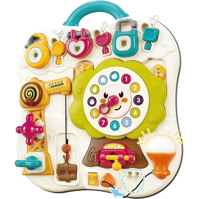 Noetoy Toddler Busy Board Toys, Baby Sensory Toy for 1 Year Old, Kids