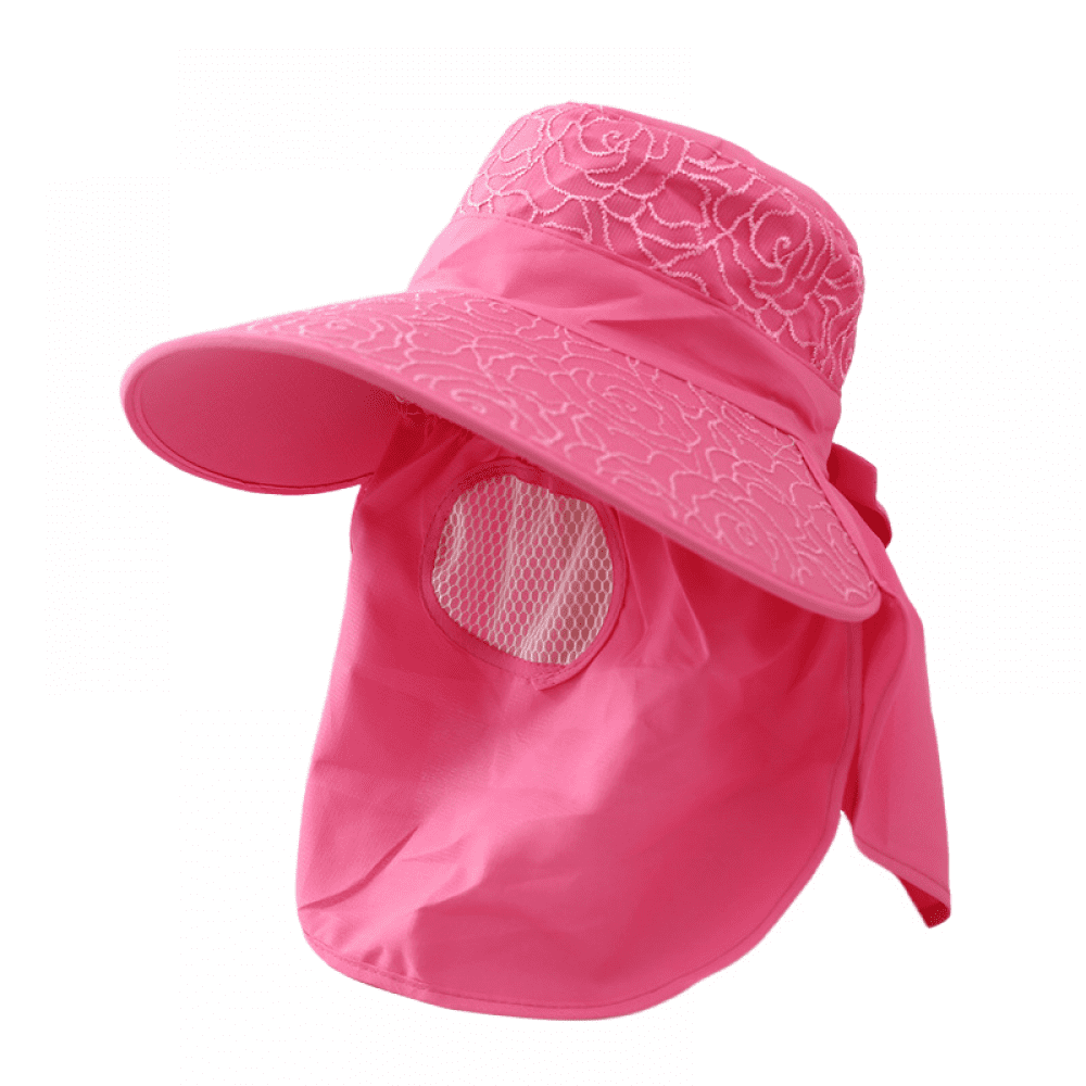 Noetoy Women Sun Hat,UPF 50+ Wide Brim Sunscreen Visor, UV Sun Protection Cap w/12 inch Neck