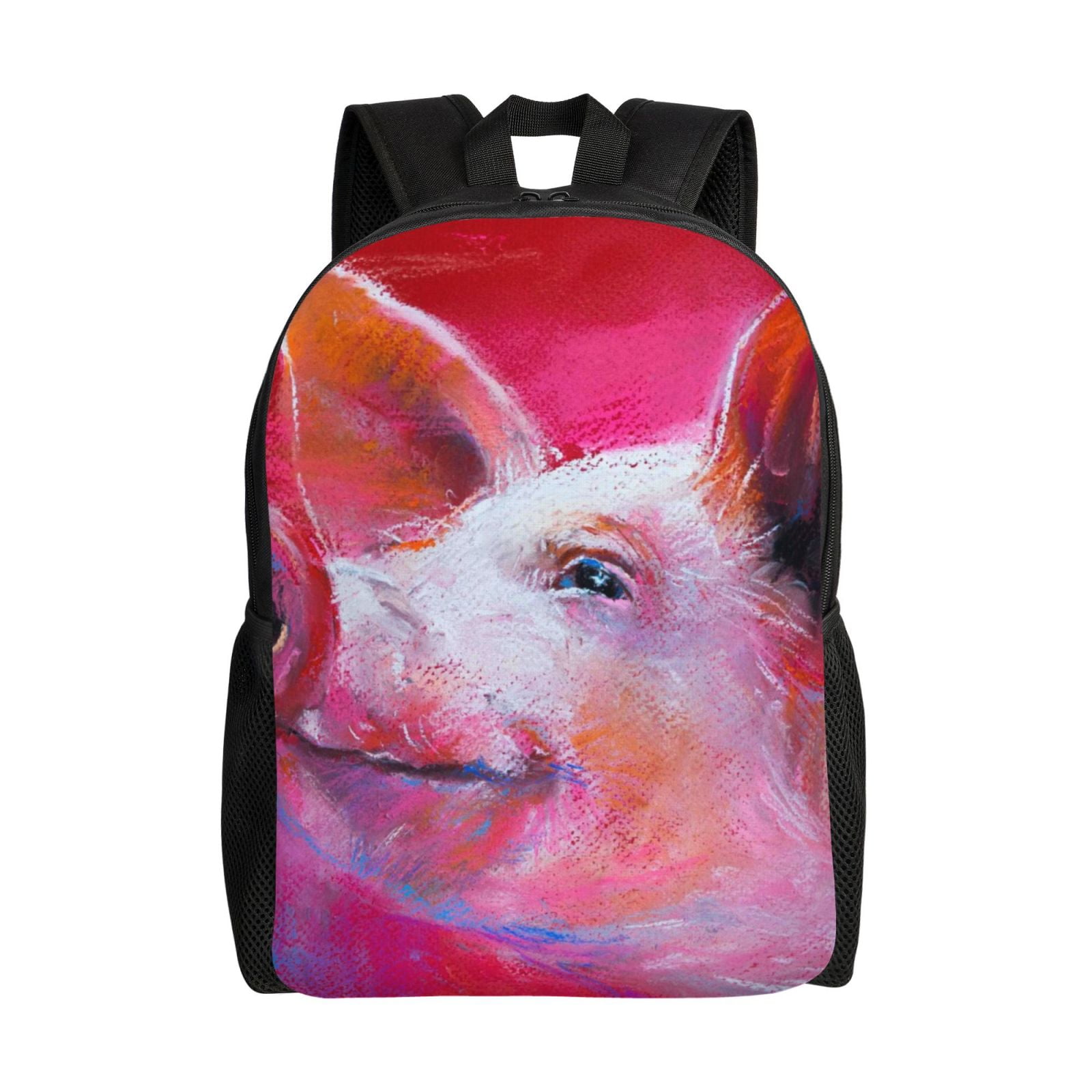 Pink pig backpack sale