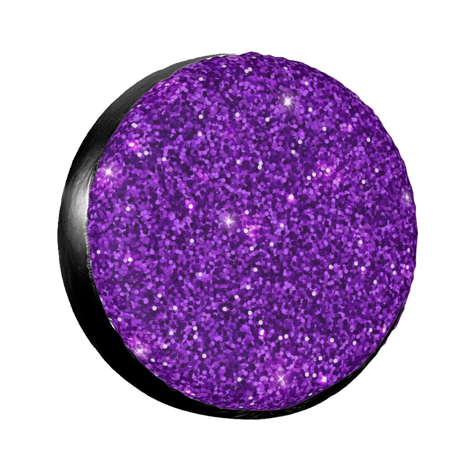 Noewx Purple Glitter Spare Tire Cover Wheel Protectors Waterproof ...