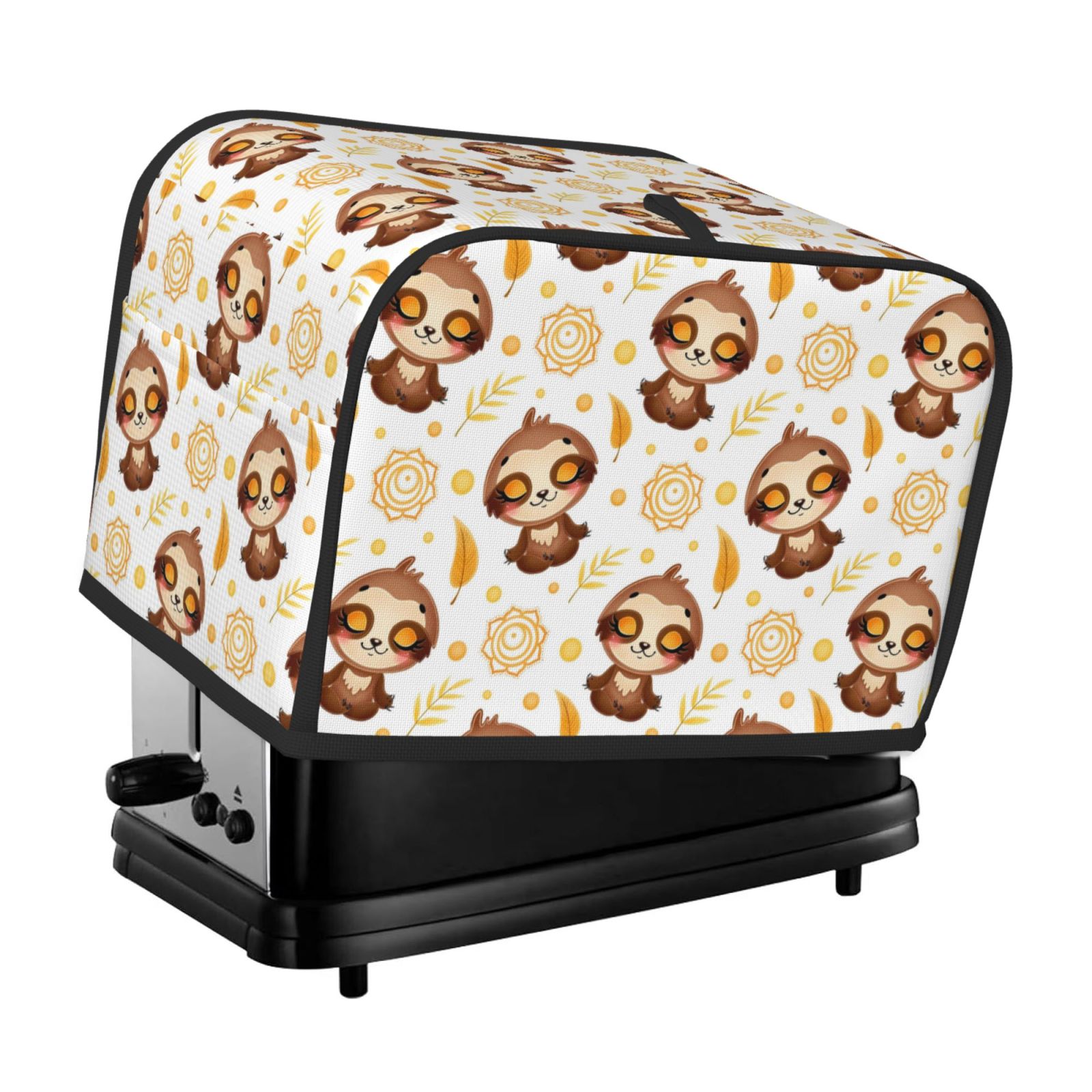 Noewx Sloth Yoga Toaster Covers 2 Slice Appliance Cover Toaster