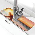 Noewx Starfish Sunset Sea Beach Faucet Mat for Kitchen Sink 1 PC
