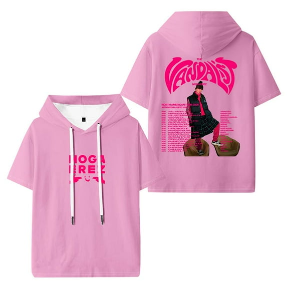 Noga Erez The Vandalist Tour 2025 Merch Hooded T-Shirts Women Men Short Sleeve Tee Casual Fashion Clothes