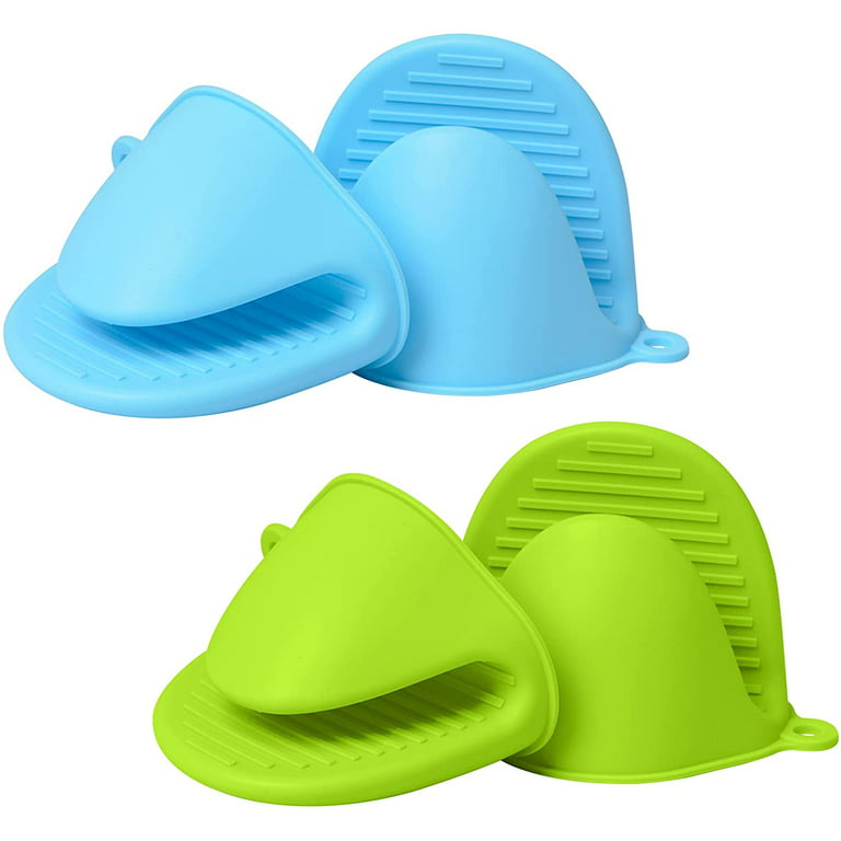 Nogis 4PCS Silicone Oven Mitts Heat Resistant, Silicone Potholders