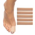 thumbnail image 1 of Nogis 5PcsToe Tubes Sleeves, Toe Cushion Tubes Sleeves Large Size, Soft Gel Pad Protectors for Cushions Corns,Blisters, Calluses, Toes and Fingers, 1 of 10