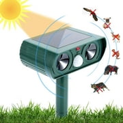 Nogis Solar Animal Repellent Defender, Repeller for Cat, Dog, Squirrel, Deer, Raccoon, Skunk, Rabbit, Ultrasonic Mosquito Repellent with Waterproof