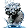 thumbnail image 1 of Nogroa Head Shavers for Bald Men, 7D Electric Razor, Cordless Rechargeable Wet/Dry IPX7 Waterproof Hair Beard Trimmer with Rotary Blades & Brush, LED Display, Grooming Shaving Kit Gift for Men, 1 of 9
