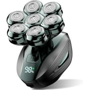 Nogroa Head Shavers for Bald Men, 7D Electric Razor, Cordless Rechargeable Wet/Dry IPX7 Waterproof Hair Beard Trimmer with Rotary Blades & Brush, LED Display, Grooming Shaving Kit Gift for Men