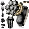 thumbnail image 1 of Nogroa Head Shavers for Bald Men, Magnetic Electric Razor, 7D Rotary Shaver 5 in 1 Grooming Kit, IPX7 Waterproof, Wet/Dry, LED Display, Rechargeable, Cordless, Dark Black, 1 of 10