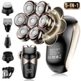 thumbnail image 1 of Nogroa Head Shavers for Bald Men, Magnetic Electric Razor, 7D Rotary Shaver 5 in 1 Grooming Kit, IPX7 Waterproof, Wet/Dry, LED Display, Rechargeable, Cordless, 1 of 10