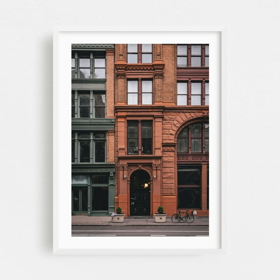 Noho Architecture 01 - Manhattan New York Photography White Framed Wall Art Print 30 x 40 inches