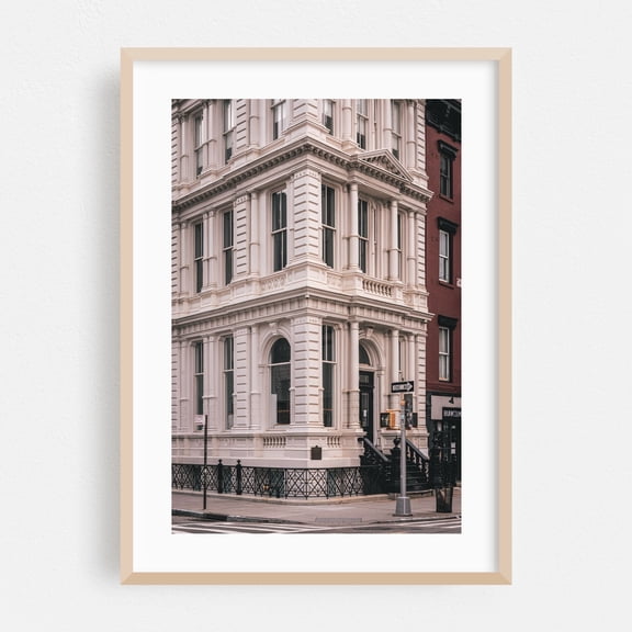 Noho Architecture 03 - Manhattan New York Photography Oak Framed Wall Art Print 24 x 36 inches