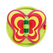 Nohoo Neoprene Butterfly Style Round Cross Body Bag, Green