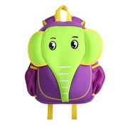 Nohoo Neoprene Elephant Backpack, Purple/Green