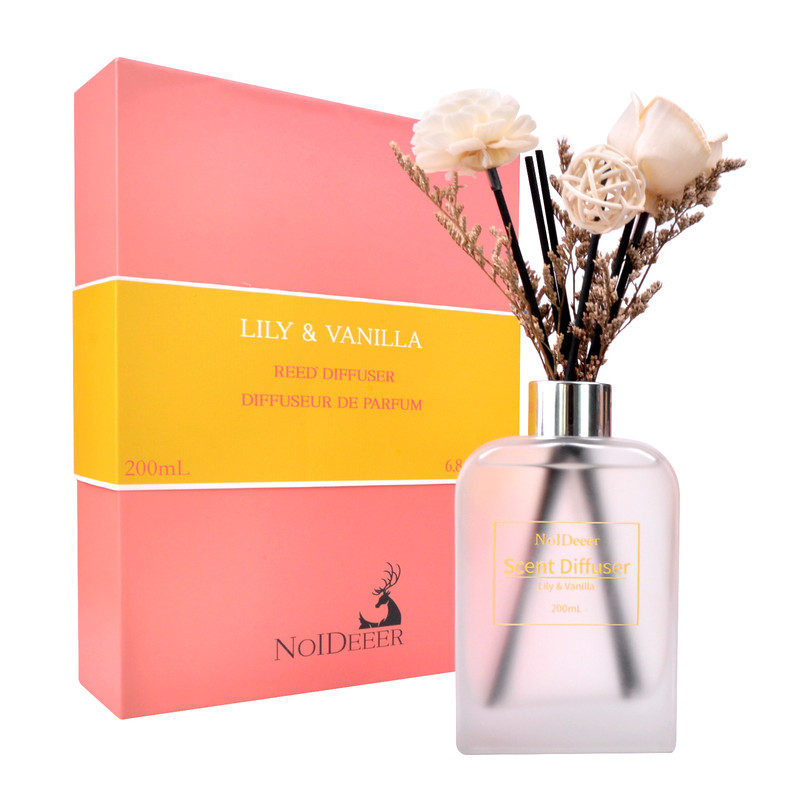 Pecksniffs Mandle Reed Diffuser for Home Black Bamboo & Vetiver Scent