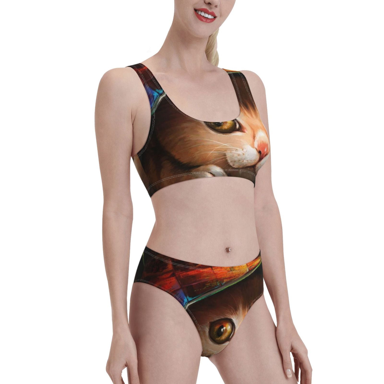 CAT BOW TIE BIKINI YV50052