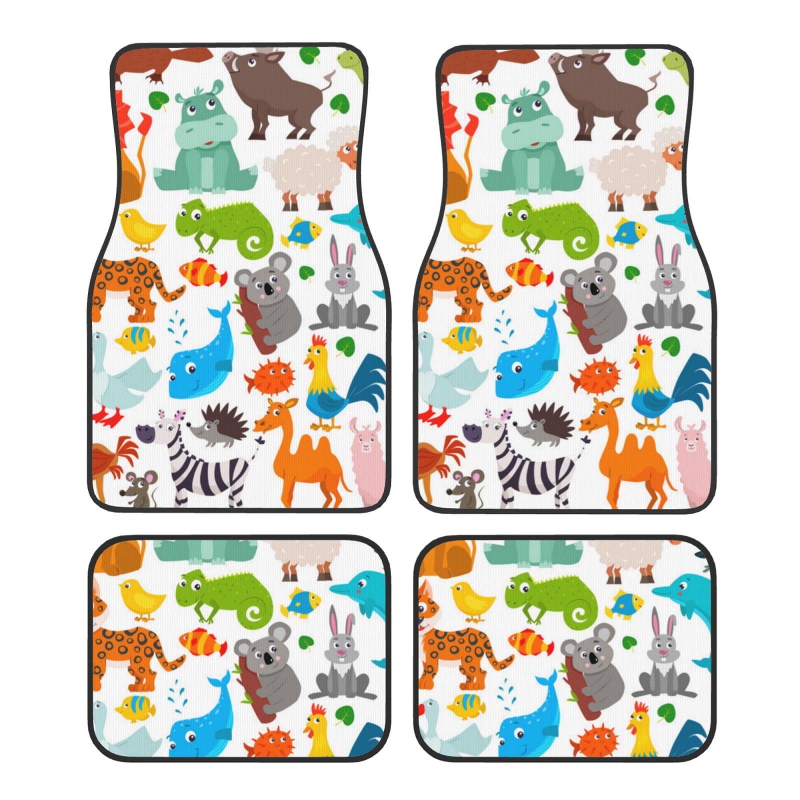 Noikeo Animals for 4Piece Floor Mats, Custom Fit Car Mats AllWeather