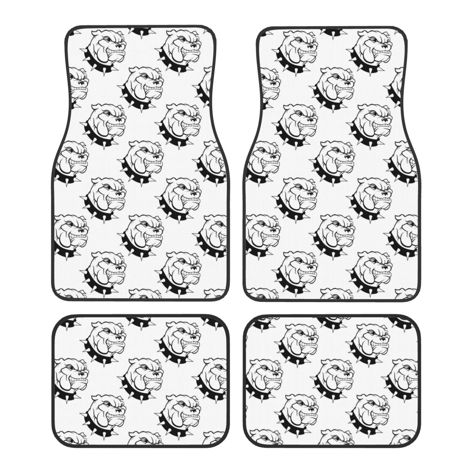 Noikeo Cool Dog for 4Piece Floor Mats, Custom Fit Car Mats AllWeather