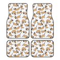 Noikeo Dachshund Dog Puppy for 4Piece Floor Mats, Custom Fit Car Mats