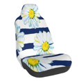 Noikeo Daisy Striped Nautical for Automotive Seat Covers for Cars