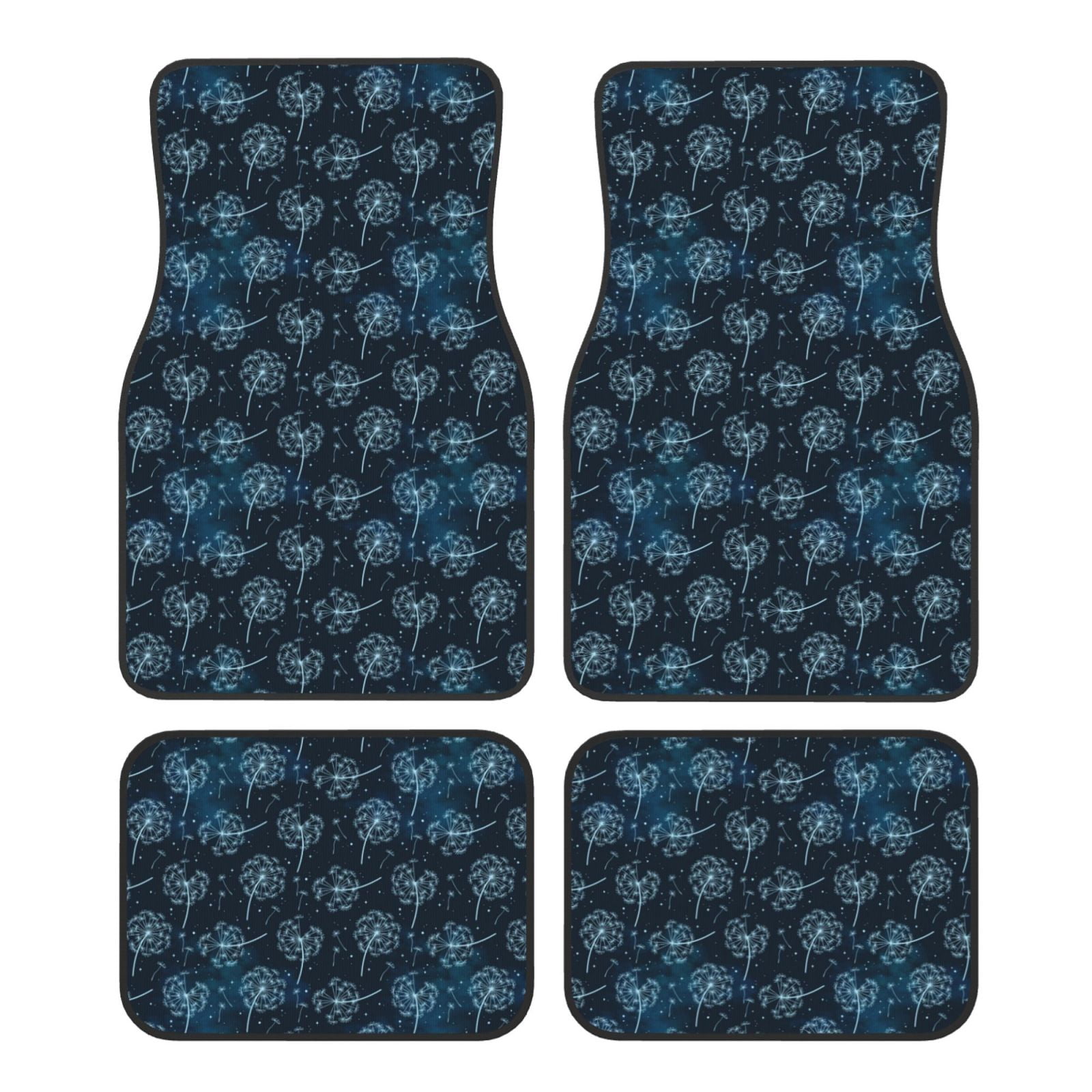 Noikeo Dandelions for 4Piece Floor Mats, Custom Fit Car Mats All